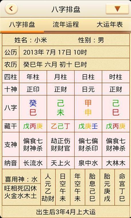 八字排盘免费测名字打分 元亨利贞八字排盘讲解