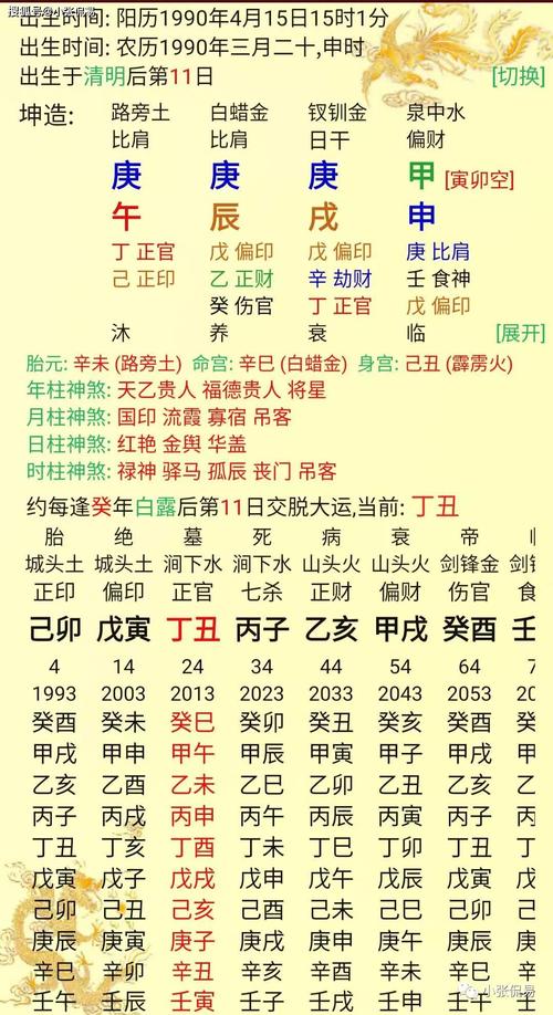 免费八字排盘四柱免费算命易奇 华易网金口诀八字排盘